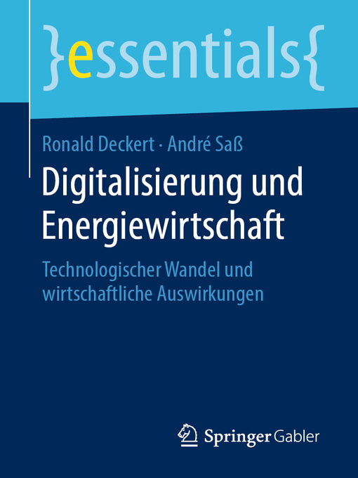 Title details for Digitalisierung und Energiewirtschaft by Ronald Deckert - Available